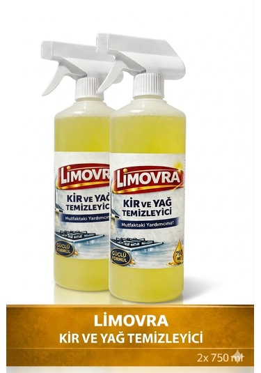 Limovra Mutfak Kir Yağ Sökücü 2 x 750 ML