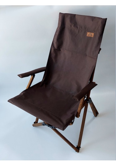 Joyfull Turtle Ahşap - Kollu Katlanır Sandalye -kahverengi Kılıf Kahverengi