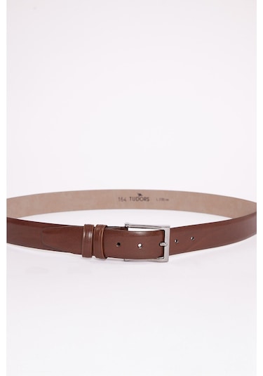 Erkek 2'li Set 3,5 Cm Klasik Siyah 3,5 Cm Klasik Kahverengi Kemer-34509 Multi