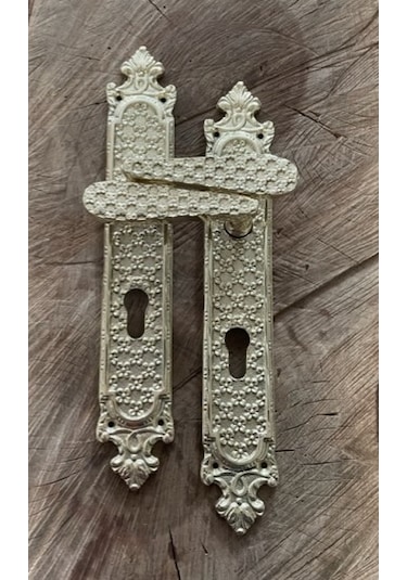 ANTİK ALTIN SARI KAPI KOLU PİRİNÇ YALE AHŞAP KAPI KOLU PİRİNÇ EL