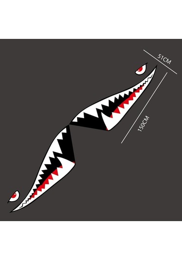 Novahub Çift Büyük Beyaz Köpekbalığı Yansıtıcı Araba Çıkartmaları Aksesuarlar