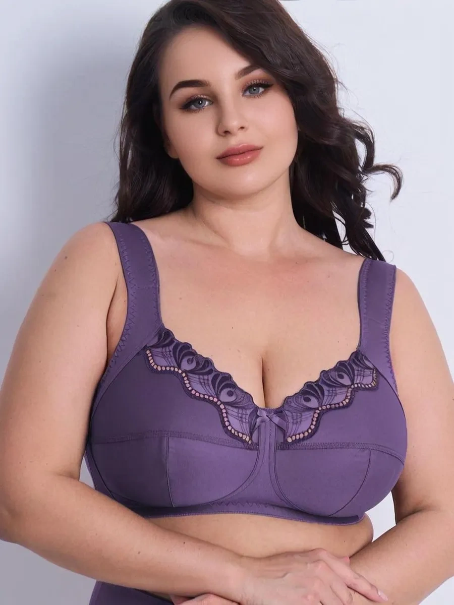 Lavandına Desteksiz Sütyen, Büyük Bedenler 449247245 Violet