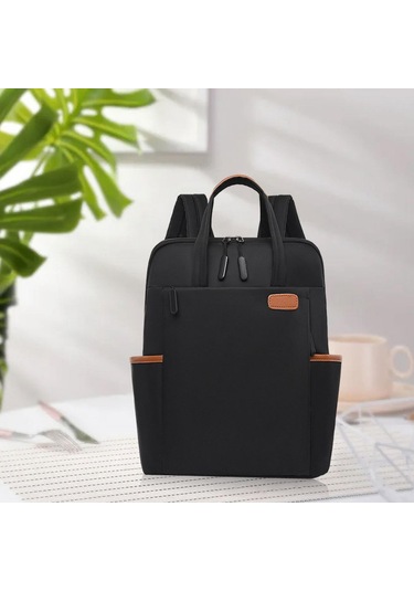 Suntek Kadın Erkek Dizüstü Sırt Çantası Şık Üniversite Siyah