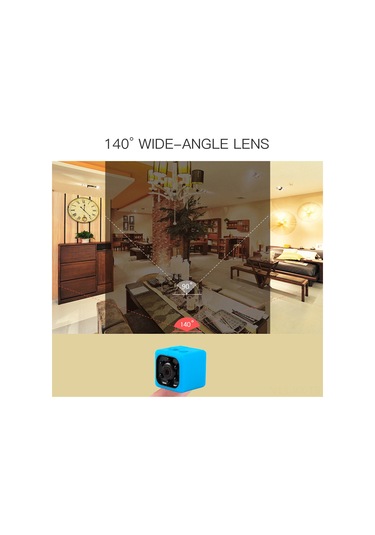 Kangvka Mavi Mini Dv 720p Gecelik Kameralı, Hareket Algılama İle Dairesel Kayıt Dış Mekan Kaydedici Renk Çizgisi Yok