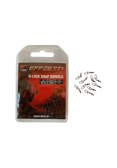 Dam Effzett D-lock Snap Swivel S Klipsli Fırdöndü 10 Adet