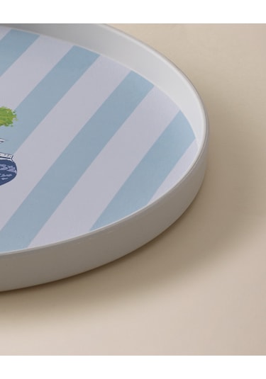 Madame Coco Carine Yuvarlak Örgü Tepsi - Renkli Teps0000000138 Çok Renkli