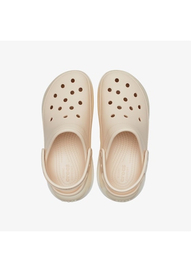 Crocs Classic Mega Crush Düz Kadın Terlik - Krem 207988 Krem
