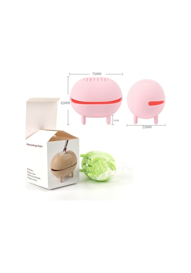 Sones Güzellik Makyaj Yumurta Depolama Nefes Taşınabilir Silikon Makyaj Ürünleri Hava Yastığı Pudra Püskürtme Kutusu Şarap Kırmızısı