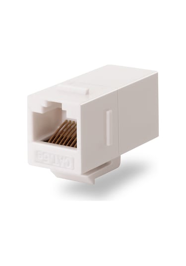 Rj45 Cat5e Keystone Konnektör Jack Dişi-dişi Ara Adaptör