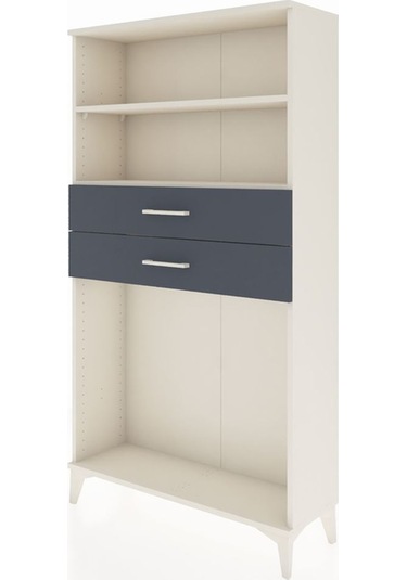 Arges Dolap 2 Raflı 2 Çekmeceli 88x30x163 Aytaşı-antrasit Aytaşı