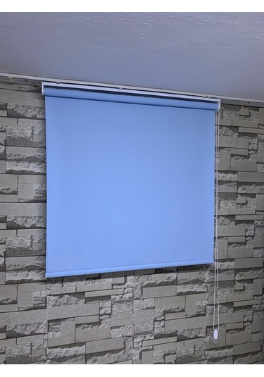 Mavi Renk Mat Stor Perde Alüminyum Kasa Tüm Ölçülerde