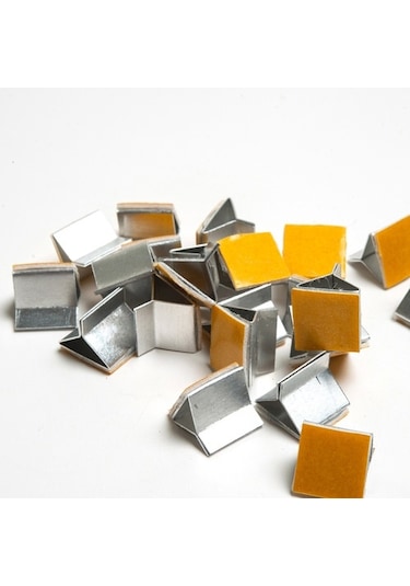 Ahşap Mum Fitili+Yapışkanlı Sehpa- 50 Adet