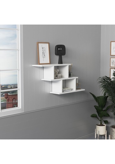 Funda Duvar Rafı Beyaz