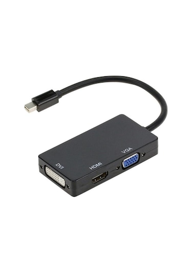 Mini Displayport To Hdmi Dvi Vga Kablo Çevirici Dönüştürücü Thunderbolt