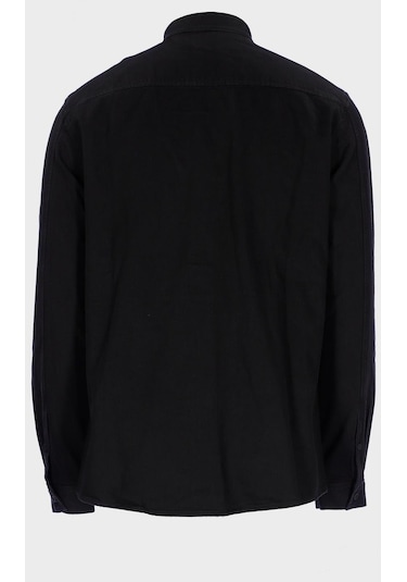 Erkek Hakim Yaka Regular Fit Jean Gömlek C 4553-087 Siyah