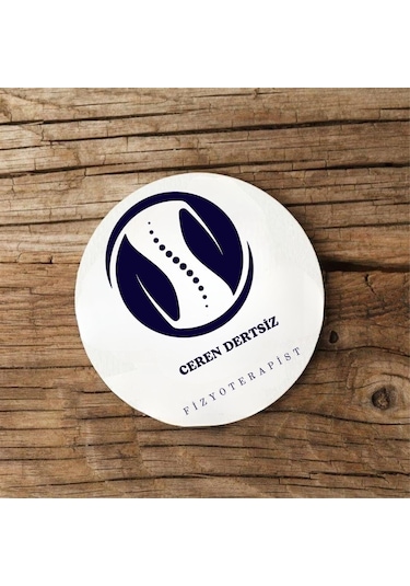 Fizyoterapistlere Özel 2 Li Mdf Bardak Altlığı Seti Çok Renkli