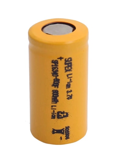 Supex 16340 3.7v 800mah Li-ion Şarjlı Pil Başsız