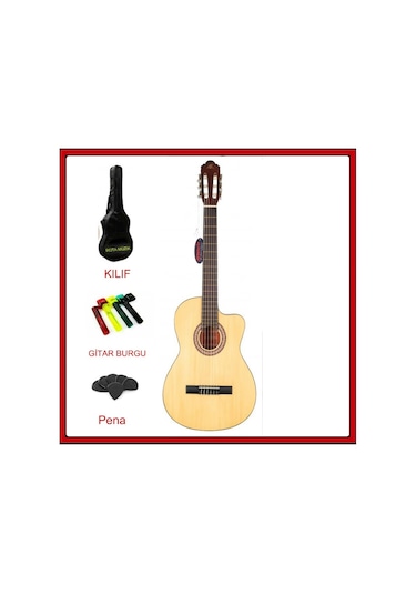 Barcelona Lc 3900Cnl Cutaway Natural Klasik Gitar