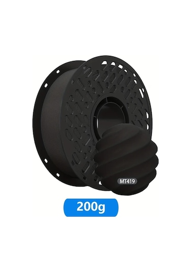 Techbloom Cailab Matte Pla+ 3d Yazici Filamenti Black Mt419 200g Fdm Yazicilar Icin 1.75mm 7 Ons Dekor Oyuncak Model