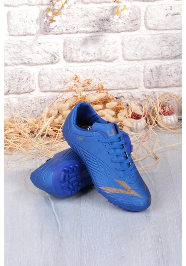 Lig Titan Saks Mavi Orjinal Ürün Çim Saha Halı Saha Erkek Futbol Ayakkabı Saks