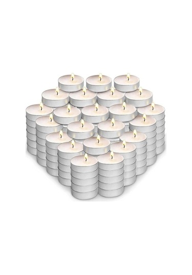 11 Gram 50'li Tea Light Mum Beyaz 3,8 Cm Kokusuz Söz Nişan Kına B