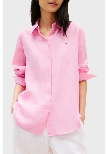 Tommy Hilfiger Bayan Gömlek Ww0ww44679 Tor Pembe