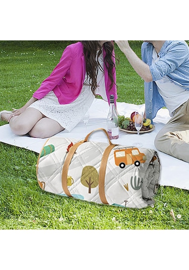 Suntek Piknik Battaniyesi Katlanabilir Taşınabilir Kamp Yol-180cm Yol 180cm Çok Renkli