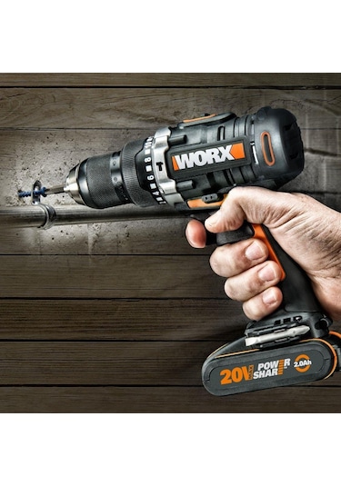 Worx Wx352.9 20volt Kömürsüz Profesyonel Şarjlı Darbeli Matkap A