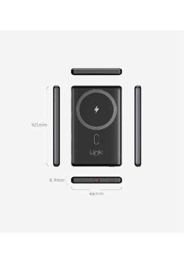 Linktech Wp15 15w 5000mah Magsafe İnce Powerbank