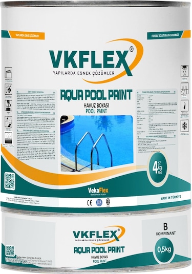 Vkflex Aqua Pool Paınt Havuz Boyası Mavi 4,5 KG Set
