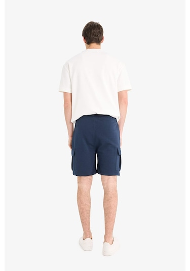 DeFacto Regular Fit Beli Bağcıklı Kargo Cepli Şort D9494AX25SMNV253