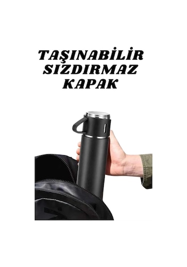 Bfs 3 Bardaklı Termos Seti Anneler Gününe Özel Hediye Taşınabilir Sızdırmaz Isı Koruyucu Çok Renkli