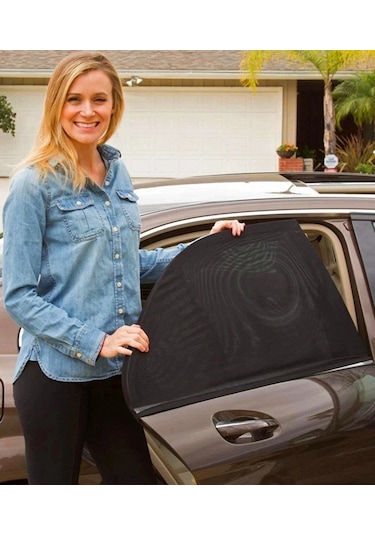 2 Adet Araç Yan Cam Güneşlik Anne Bebek Emzirme Araba Kapı Perdesi Çocuk Koruyucu Oto Sineklik Örtü