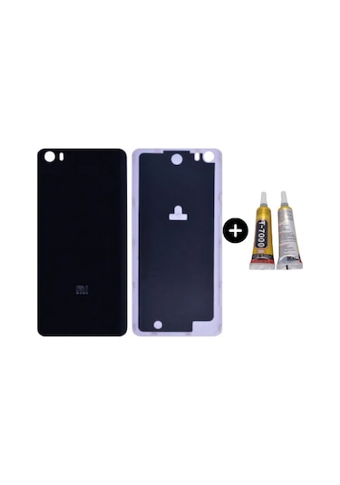 Xiaomi Mi 5 Uyumlu Arka Pil Kapağı Siyah + B7000 Çok Renkli