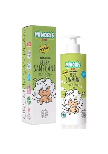 Minoris Baby Organik Bebek Saç ve Vücut Şampuanı 400 ML