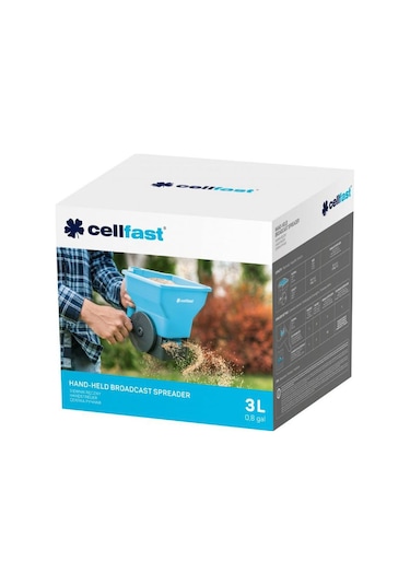 Cellfast El Tipi Dağıtıcı Tohum, Gübre, Tuz, Kum Serpme Aleti