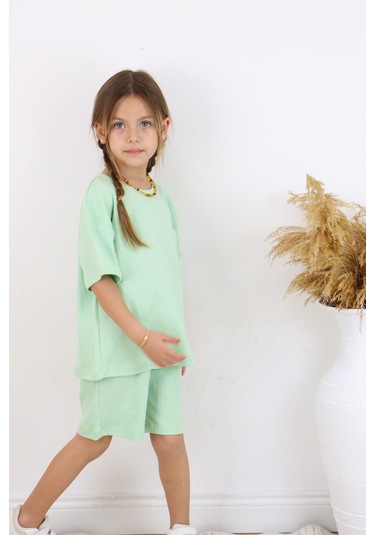 Raporlu İnterlok İkili Takım Fıstık Yeşili