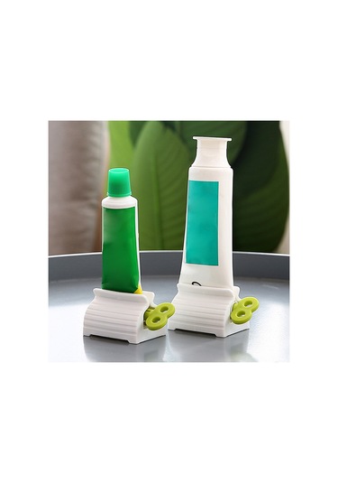 Kangvka 3 Adet Mavi Dikey Manuel Diş Macunu Sıkıcı - Tüpünüzden Tamamen Sık, Kayıp Olmayan Abs Malzeme Mavi 3