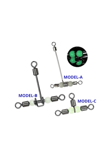MSO Olta Balıkçılık Paslanmaz Çelik Fosforlu T Fırdöndü (Mod-A)