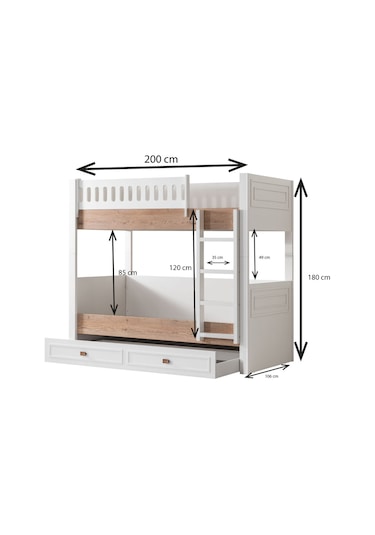Ranza, Zenit Yavrulu Beyaz Ranza 90 X 190 CM