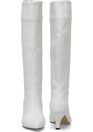 Butigo Helly 3pr Beyaz Kadın Topuklu Çizme 000000000101740938 Beyaz
