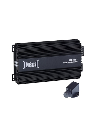 MoBass 4 Kanal 800 W Bass Kontrollü Oto Amfi MB-800.4