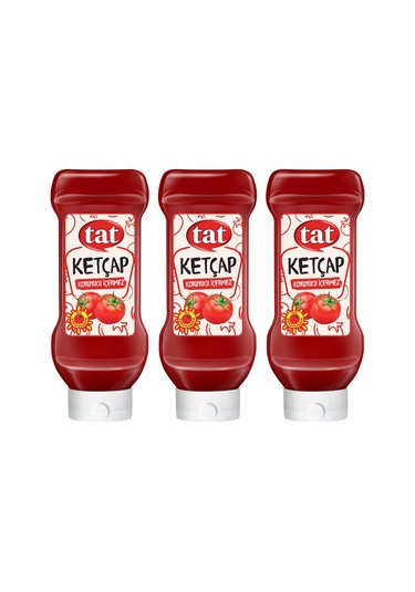 Tat Ketçap 650 Gr Acısız X 3 Adet