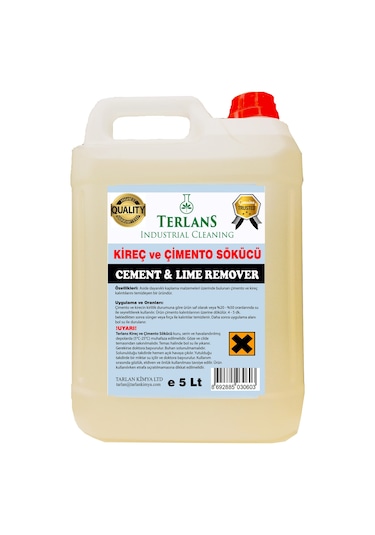 Terlans İnşaat Sonrası Çimento Temizleyici Kireç Sökücü 5 Kg