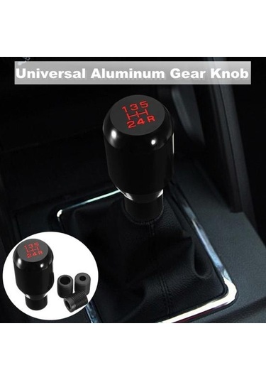 Evrensel Oto Araba 5 Hız Alüminyum Alaşımlı Manuel Vites Kolu Vites Topuzu