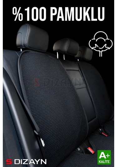 S-dizayn Oto Koltuk Koruyucu Kılıf Set Siyah Universal 2+3 Parça Ön Arka