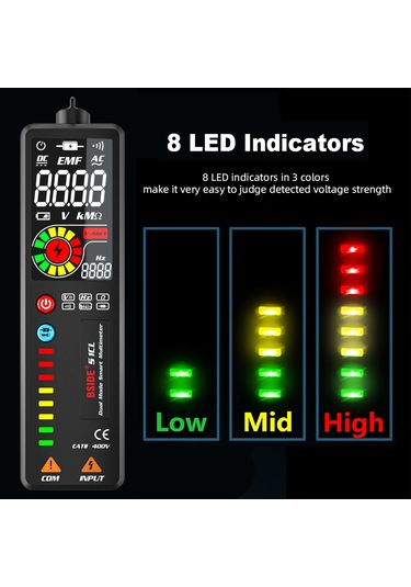 Maiyame Bsıde S1cl Akıllı Multimetre: Otomatik Tanı, Kabloda Kesinti Tespiti, Yüksek Hassasiyetli Elektrik Tamiri Aleti Pil Dahil Değil