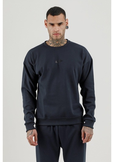 Air Life Sıfır Yaka Erkek Sweatshirt 180011 Lacivert