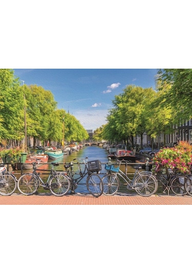 Art Puzzle 2000  Parça Amsterdam Kanalı 5480