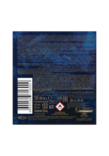 First Class Erkek Sprey Deodorant 6 x 150 ML